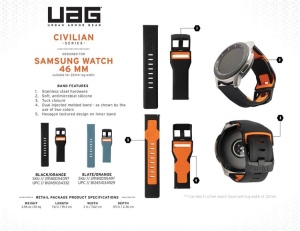 Dây UAG Civilian Strap cho đồng hồ Galaxy Watch (22mm)